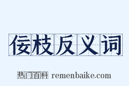 佞枝反义词是什么意思的图片